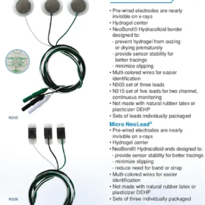 Electrodos ECG radiolúcidos NeoLead®. Neotech®